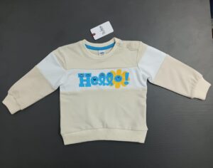 Color Block Printed Baby Winter Sweatshirt