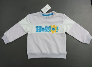 Color Block Printed Baby Winter Sweatshirt