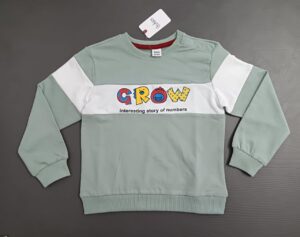 Color Block Printed Baby Winter Sweatshirt