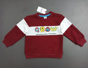 Color Block Printed Baby Winter Sweatshirt