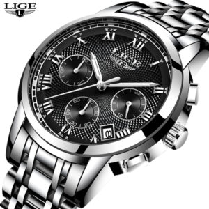 LIGE Top Luxury Brand Waterproof Charm Quartz Watch - Image 2