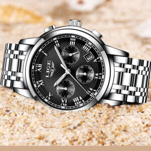 LIGE Top Luxury Brand Waterproof Charm Quartz Watch - Image 4